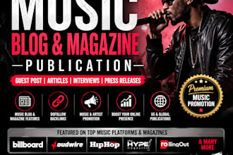 publish your music article on music blogs and magazines
