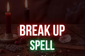 do custom spell to open your third eye, break them up remove all negativities