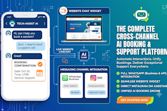 custom ai booking and faq chatbot with n8n automation