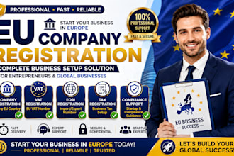 register your eu company, vat, eori and business tax setup