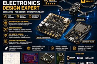 design motor controller, drone pcb, lot and esp32 schematic