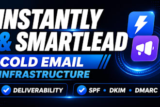 set up instantly or smartlead for cold email outreach