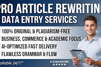 professionally rewrite your online article