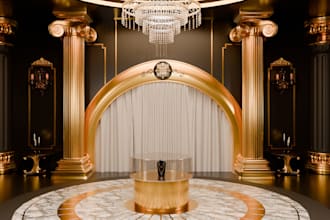 create photorealistic 3d interior design and rendering