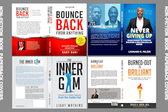 design a professional nonfiction book cover for amazon KDP
