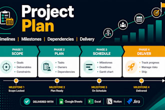 create a detailed project plan with timelines and milestones