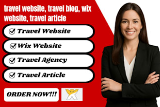 build travel website, travel blog, wix website, travel article