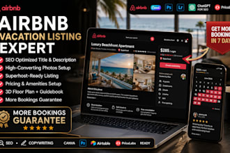 create airbnb listing with SEO and property optimization