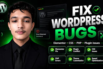 fix wordpress bugs, plugin conflicts, CSS and PHP errors
