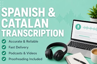 do accurate audio transcription in spanish or catalan