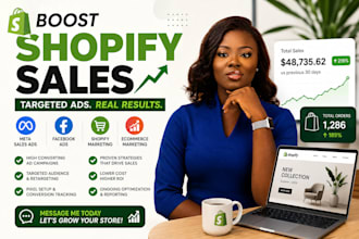 boost shopify store sales, shopify marketing, meta sales ad, ecommerce marketing