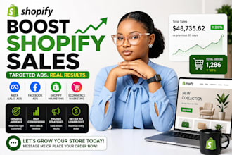 boost shopify store sales, shopify marketing, meta sales ad, ecommerce marketing