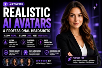 create realistic ai avatars and professional headshots