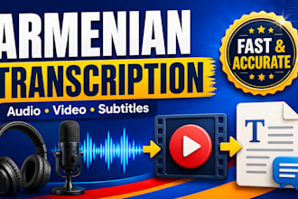 accurately transcribe armenian audio and video
