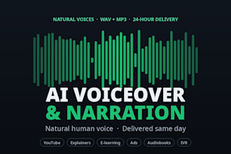 create professional ai voiceover and narration in natural vc