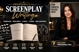 write an engaging movie script or feature film screenplay