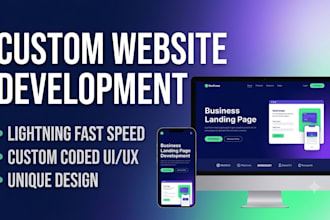 design a clean, professional website or landing page