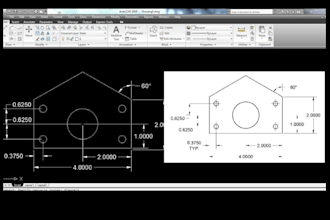 draw architectural elevations, sections and construction drawings cad