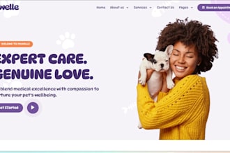 design wix veterinary clinic website wix pet care website wix grooming website
