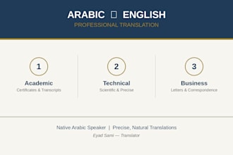 arabic to english or english to arabic documents accurately