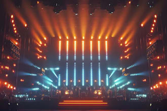 do 3d cgi stage lighting virtual stage design event center concert studio design