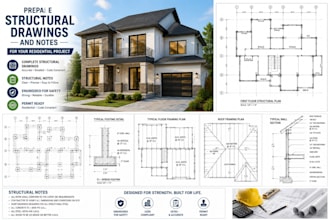 prepare structural drawings and notes for your residential project