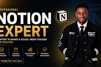 build a notion content planner and social media tracker for creators