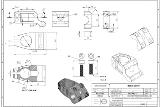 make technical drawings  for your parts