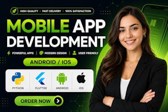 be professional mobile app builder, building android ios flutter apps