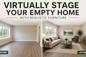 do virtually stage your empty home with realistic furniture