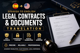 translate legal contracts and documents spanish to english