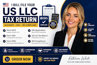file US llc tax return, form 5472, 1120, 1065, and ein compliance