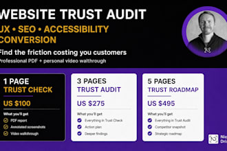 audit your website UX, SEO and accessibility for conversions
