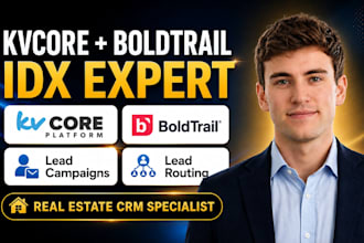 setup kvcorce boldtrail crm idx website campaigns and lead automation