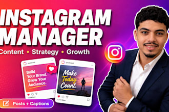 be your instagram manager and content creator for organic growth