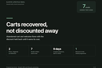 set up your klaviyo abandoned cart and welcome email flows