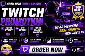 twitch promotion twitch affiliate live viewers twitch channel channel promotion