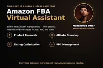 be your amazon fba virtual assistant for store management