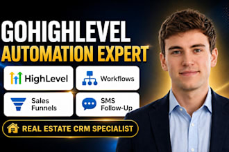 setup gohighlevel real estate crm automation workflow and sales funnels