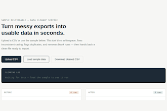 clean, structure, and automate your messy business data