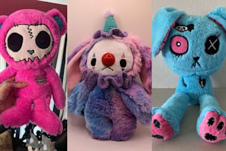 make handmade soft custom plush toy stuffed animal crochet kawaii plushie