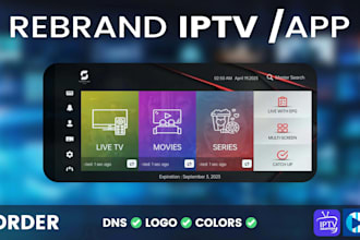 setup iptv business, rebrand app, smarter app, tivimate, ibo and configure panel
