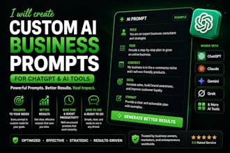 create custom ai business prompts for chatgpt and ai tools