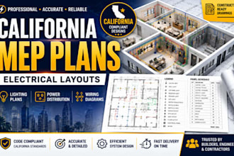 design california mep plans electrical layouts lighting plans wiring diagrams