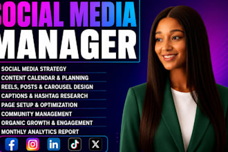 social media social media content creator social media manager