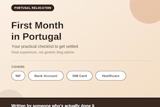create your first month in portugal relocation checklist