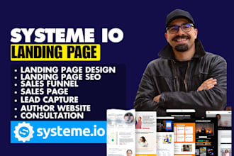 build systeme io sales funnel landing page website and email automation
