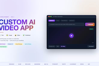 build a custom ai video generation web app