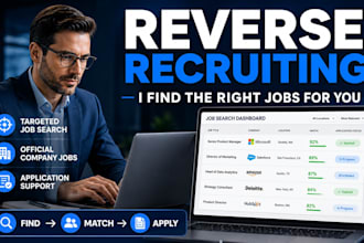 search and apply to jobs as your reverse recruiter