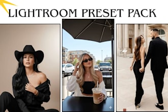 create lightroom preset pack originally for you to use and resell